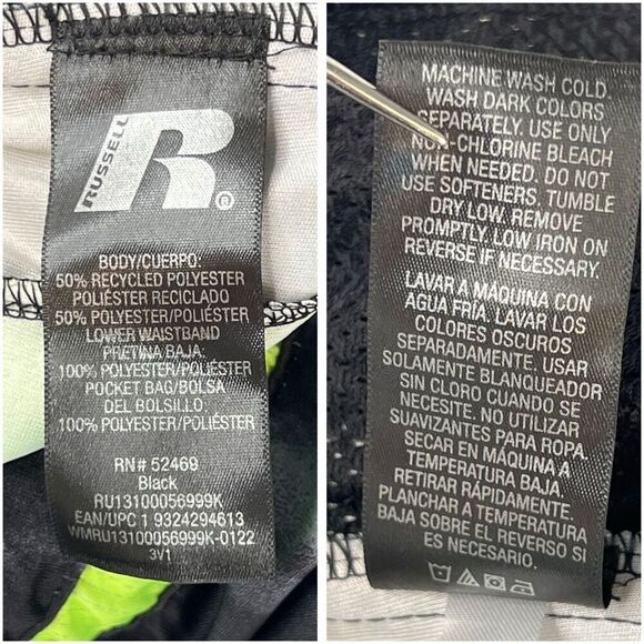 Russell Boys Sports Athletic Dri-Power 360 Green Gray Shorts Sz XL(14-16) NWOT - Picture 6 of 11